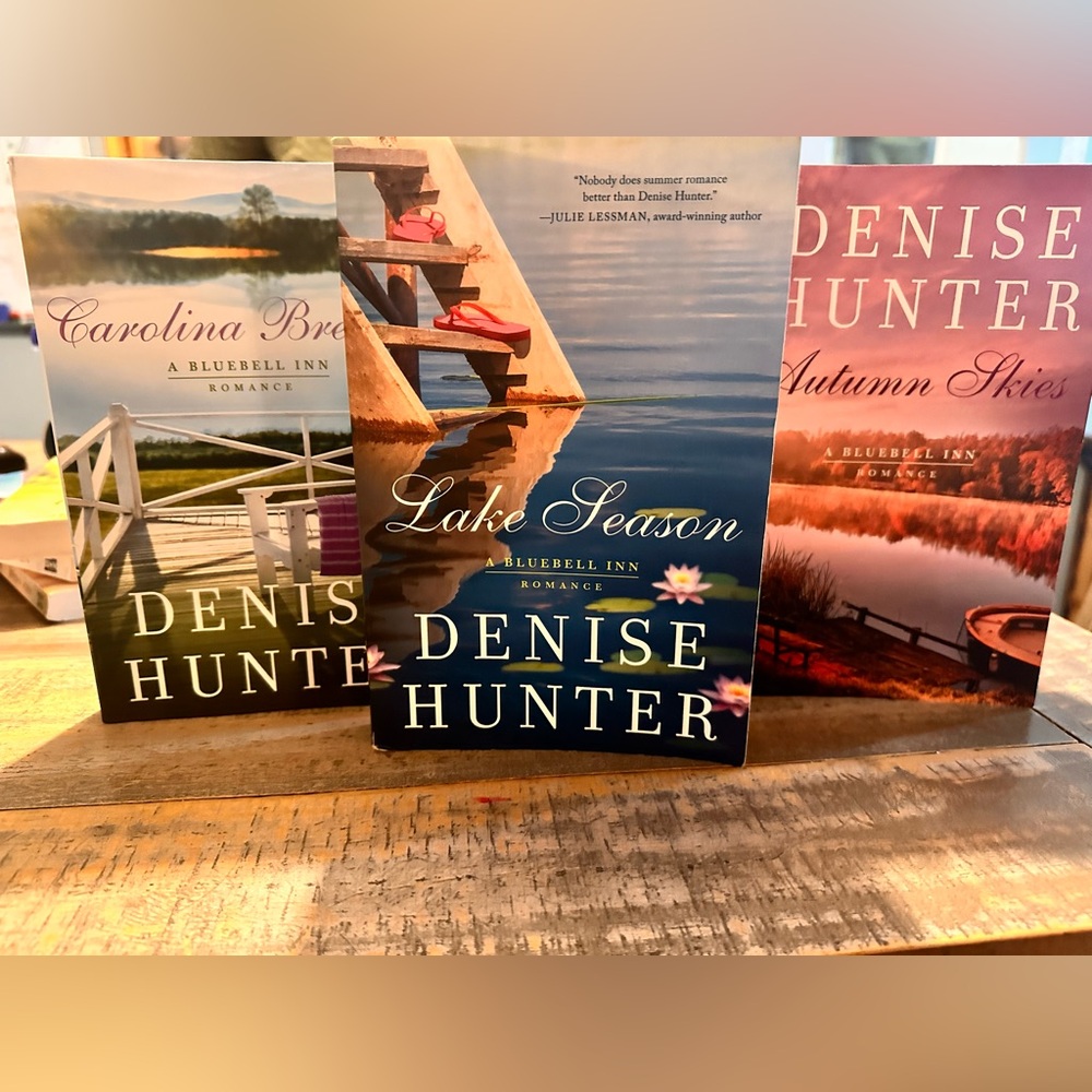 Blue and Brown Coffee Table Book Accents